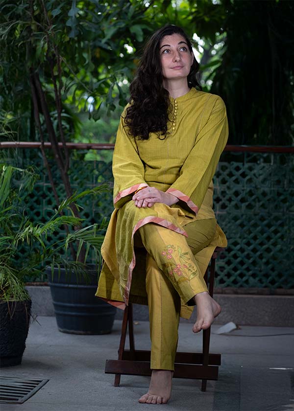 Olive Green Khadi Kurta