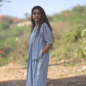 The Azure Stripe Tunic