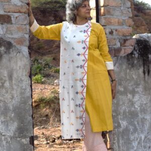 Yellow Jamdani Kurta